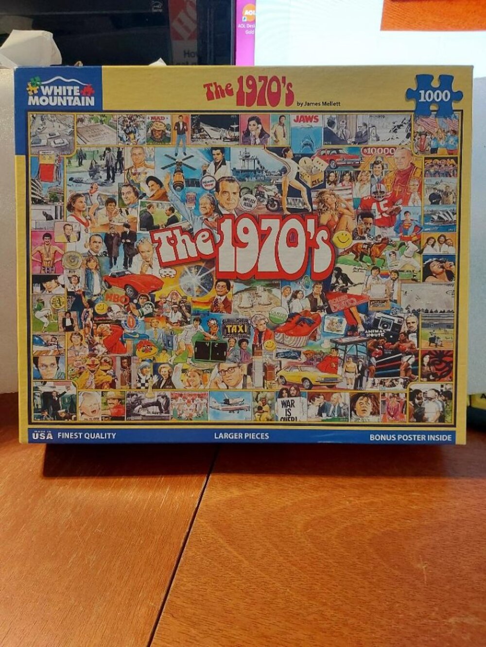 NEW ! White Mountain The 1970's 1000 Pieces Jigsaw Puzzle